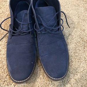 Mikko  Lotti blue suede chukka boots size 10
